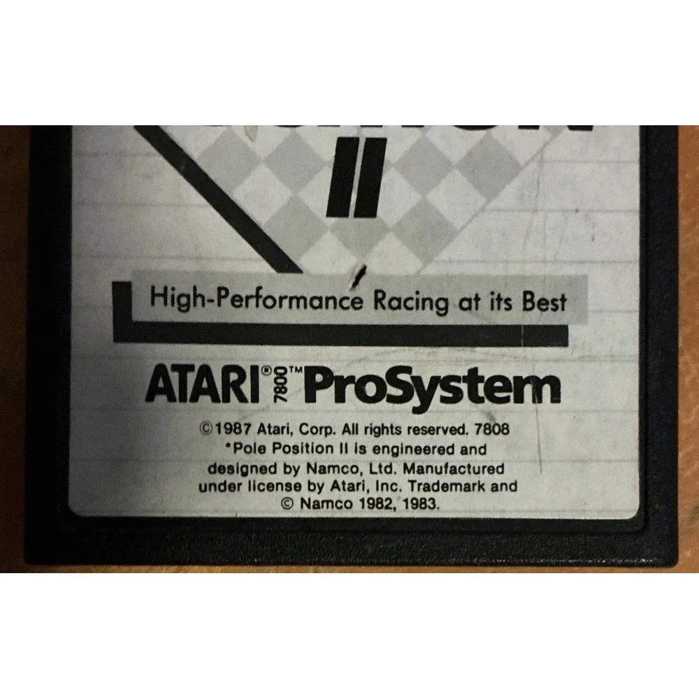 Pole‎ Position II Atari 7800 Video Game Cartridge Only Untested